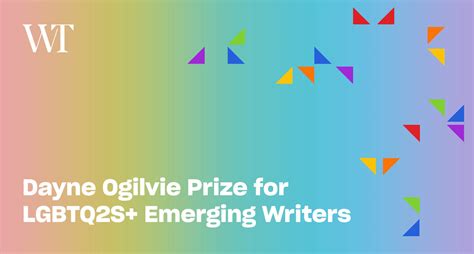 Writers’ Trust announces nominees for LGBTQ+ Dayne Ogilvie Prize
